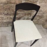 chaise scandinave retapissée  bouclette