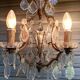 Rare antique brass and crystal cage chandelier with 5 lights from the 20th century - CONDITION OF THE MARKET GAU?