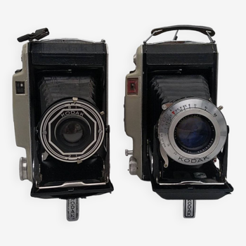 Kodak Model 42 and Model 10 bellows cameras.