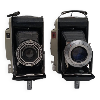 Kodak Model 42 and Model 10 bellows cameras.