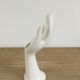 Vase soliflore main baguier blanche