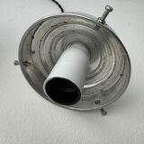 Pair of old vintage hexagonal suspension lights
