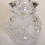 Bonbonnière en cristal ananas vintage sucrier pot couvert