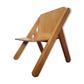 Chaise enfant vintage en bois plié