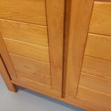 Vintage Maison Regain elm wardrobe from the 70s and 80s