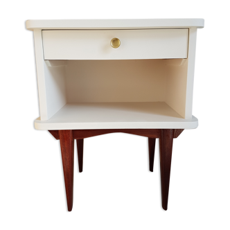 Vintage compass feet nightstand