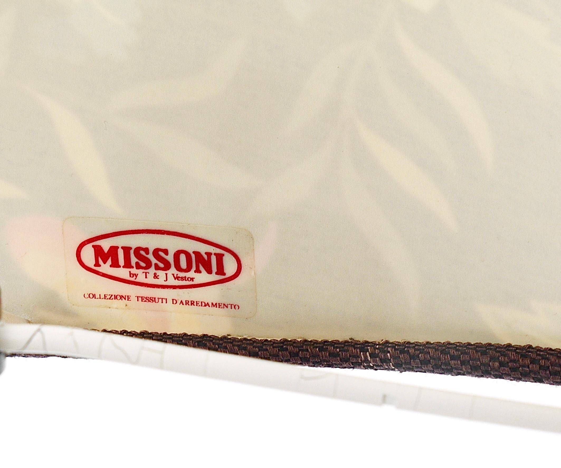 A pair of post-modern Missoni table lamps by Massimo Valloto, Italy, 1980s.