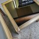 Tables gigognes laiton doré vintage 1970