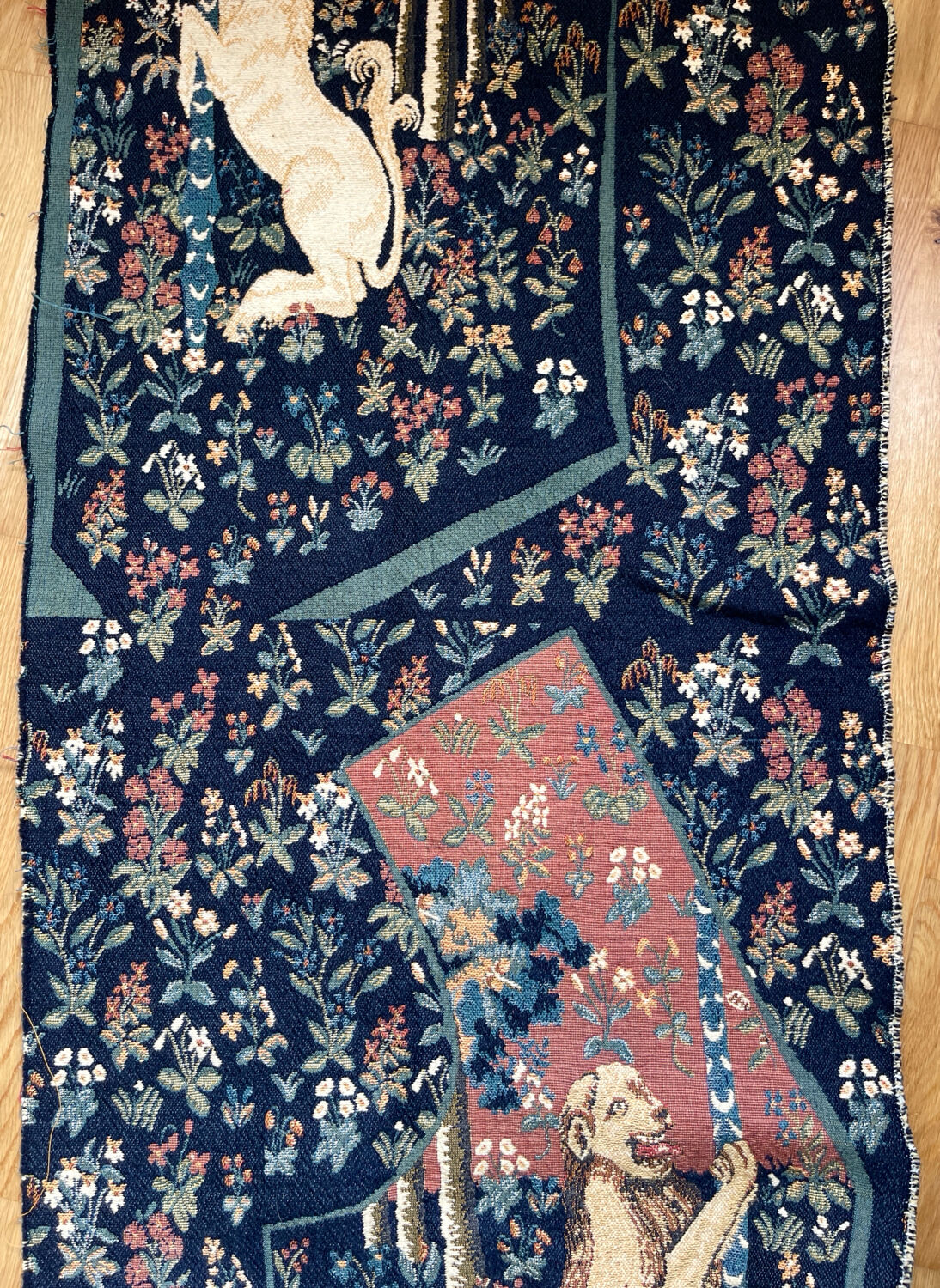 Wall tapestry panel.