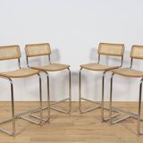 Chrome-Plated Bar Stools Typ Cesca, Italy, 1970s