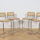 Chrome-Plated Bar Stools Typ Cesca, Italy, 1970s