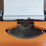 Machine à écrire silver reed 280 fast spacer orange qwertz
