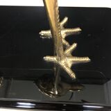 70s gilded brass wader console
