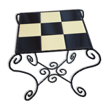 Iron table & earthenware from 1950/60