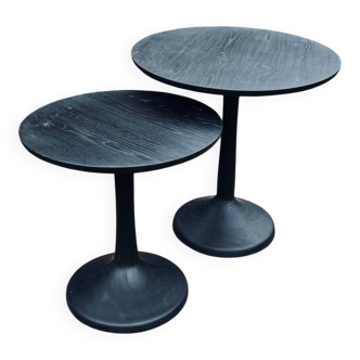 Tulip-legged coffee table duo