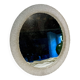 Round mirror in granite perspex, 1970s