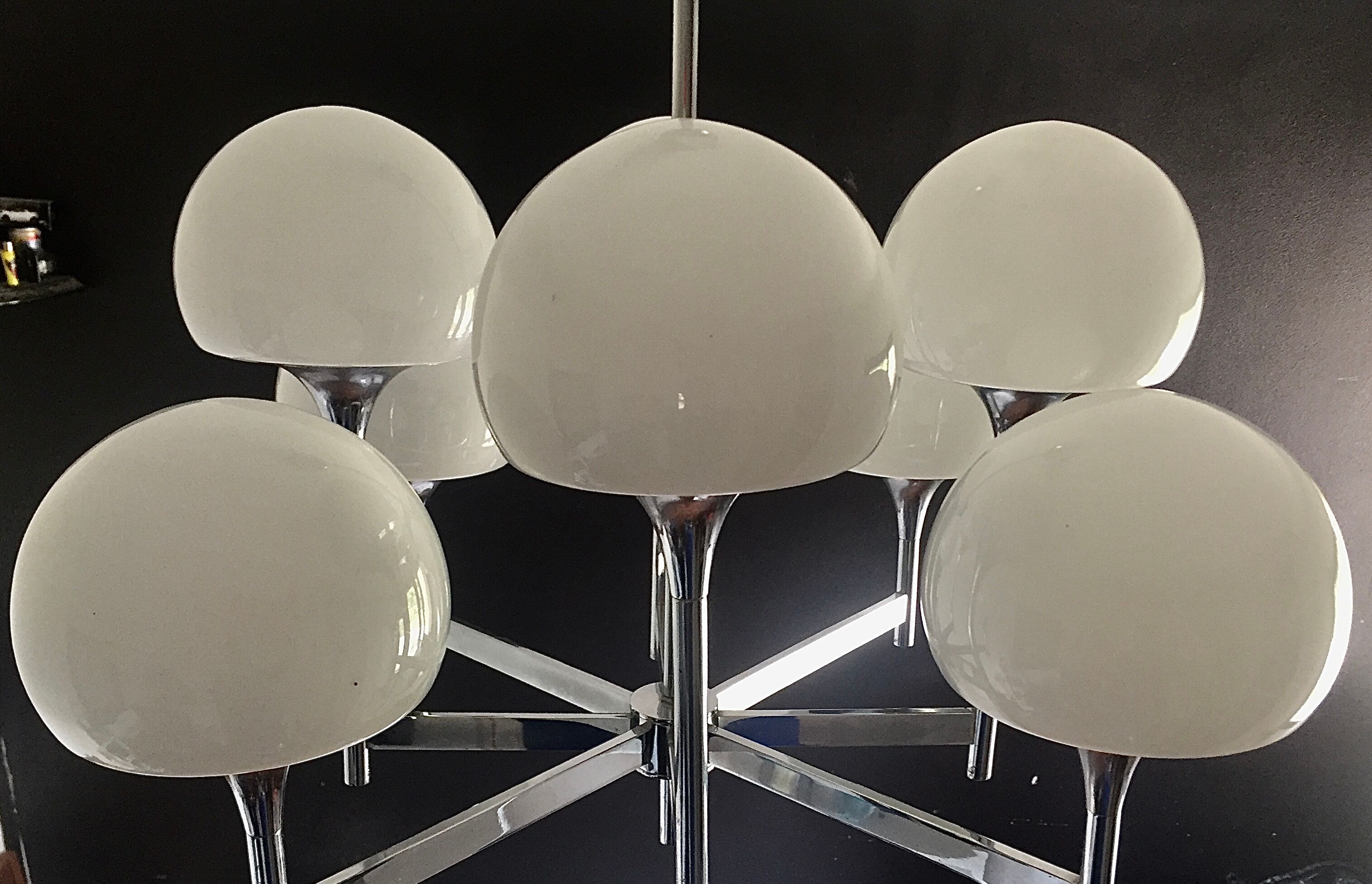 Chandelier 8 fires gaetano sciolari italy 70