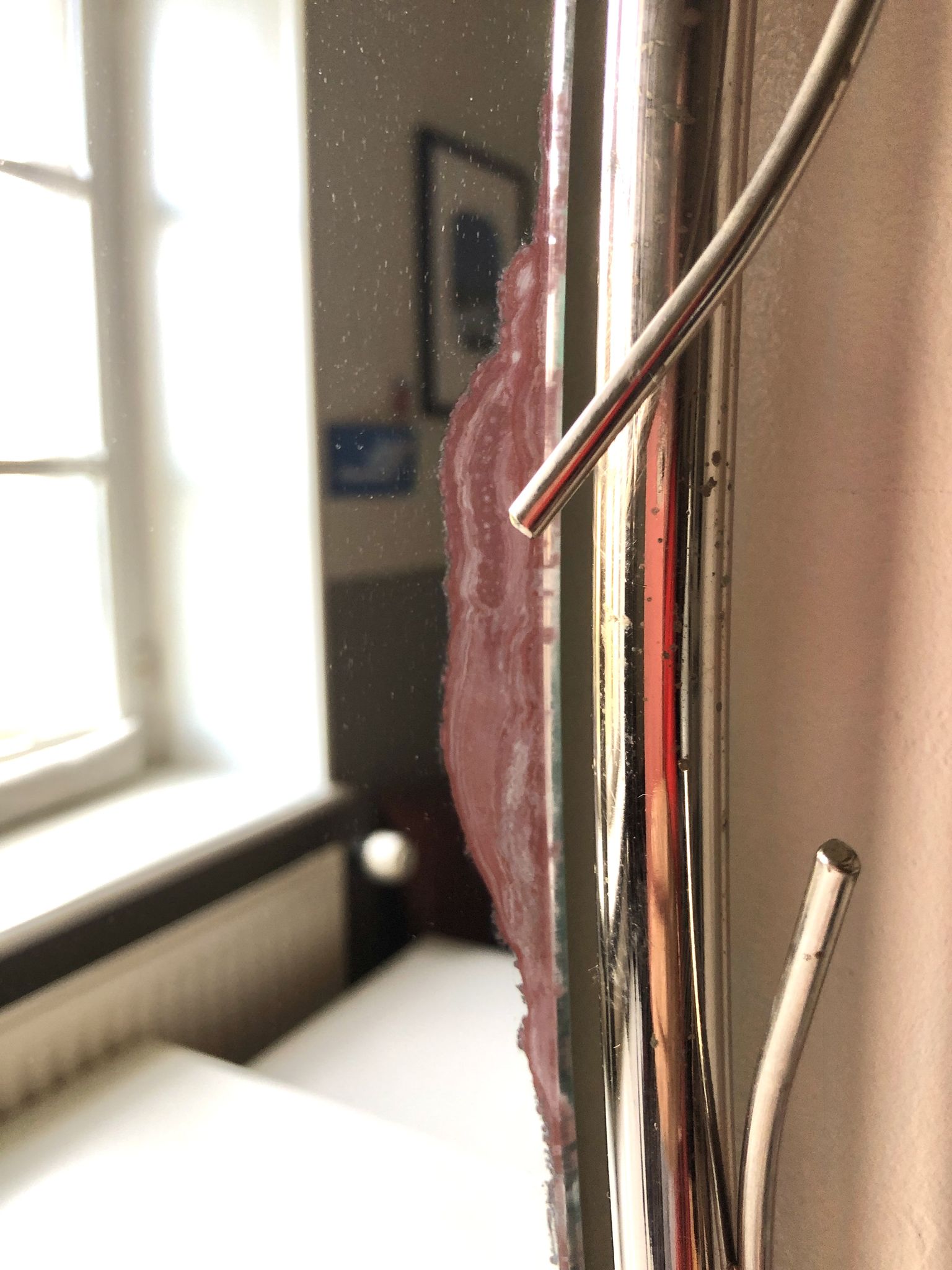 Freeform mirror 1970 Italy, 98x66 cm