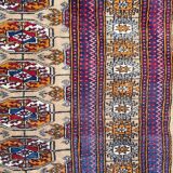 Tapis vintage Turkmen boukhara 98x162 cm