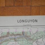 Vintage map of Longuyon