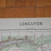 Vintage map of Longuyon