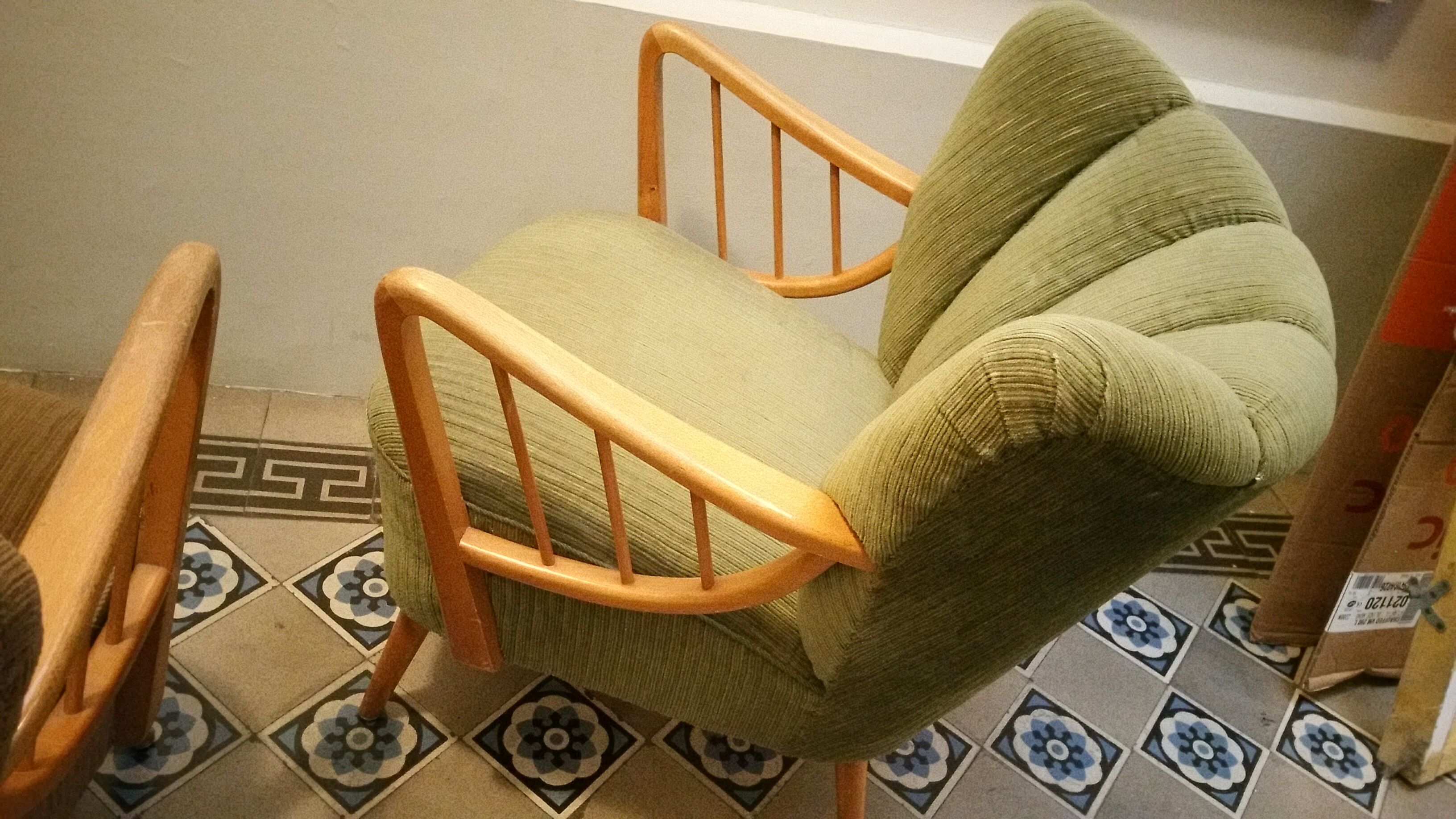 1/3 cocktail 50s/60s Scandinavian Danish velvet Chair
