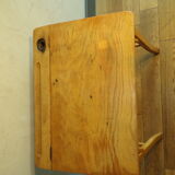 Vintage wood desk with ink