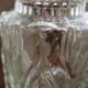 Transparent glass vase