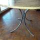 Large dining table in vintage marble 70'S Roche and Bobois