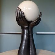 1950s ceramic three-hand lamp