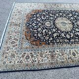 Persian carpet nain wool and silk circa 1960