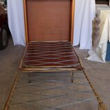 Fold bed in a 60's cabinet