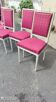 Set of 6 Louis XVI style chairs in matte white lacquer