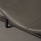 Chaise longue en cuir gris Donovan par Giuseppe Viganò pour Cattelan, Italie, années 2000.