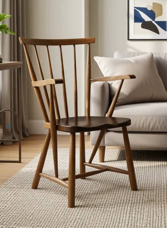 Scandinavian wooden relax armchair