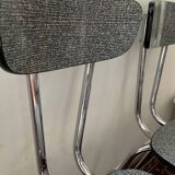 Series of 3 Formica chairs from the 70s