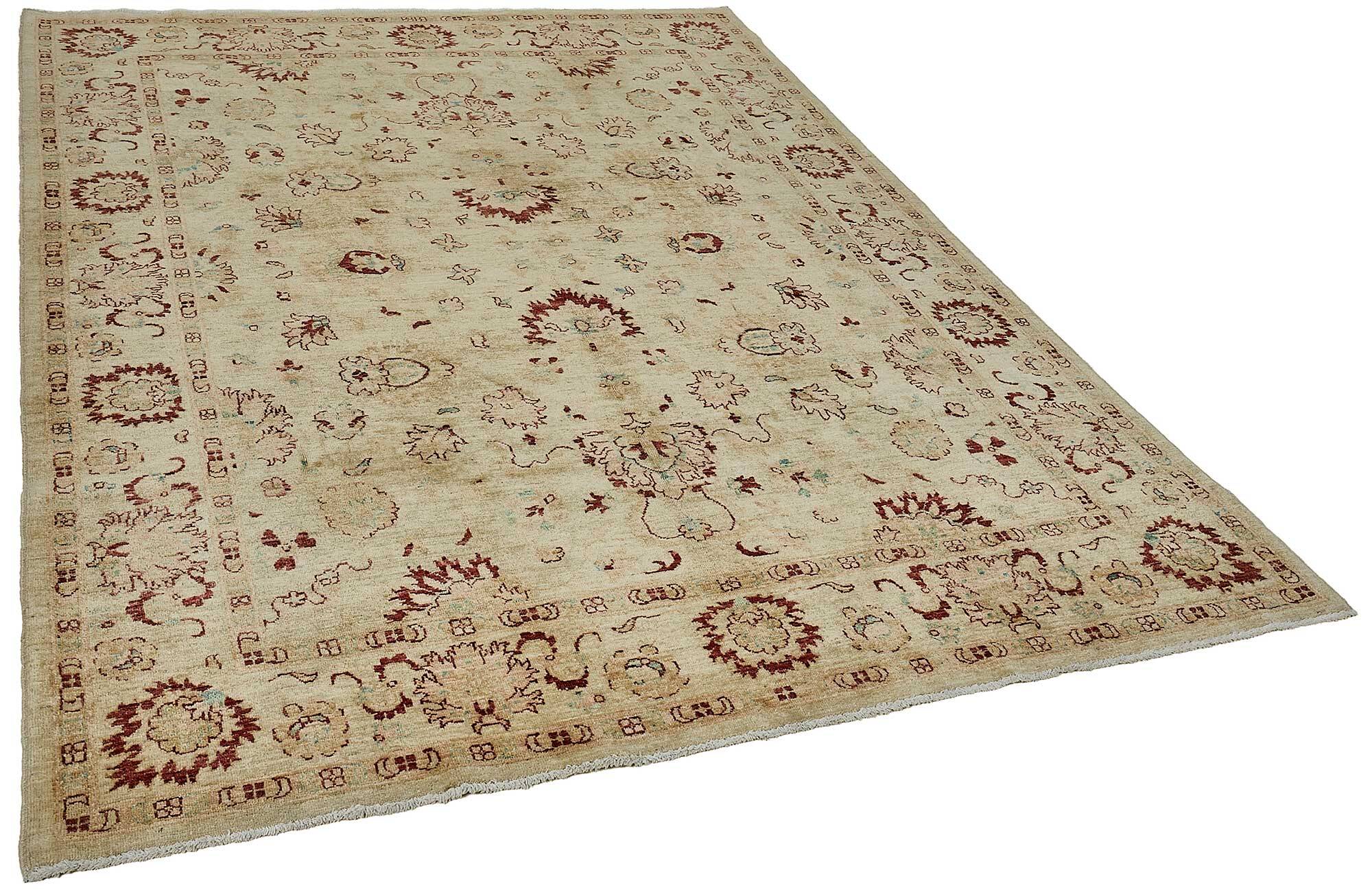 Turkish Handknotted Wool Oushak Rug 194 cm x 260 cm