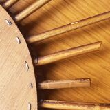 Vintage rattan sun mirror 36cm