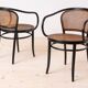 Set of 4 Thonet dining chairs by Drevounia, model 210, Czechoslovakia, 1960s
