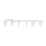 6 tables d'appoint en lucite, France, années 1970