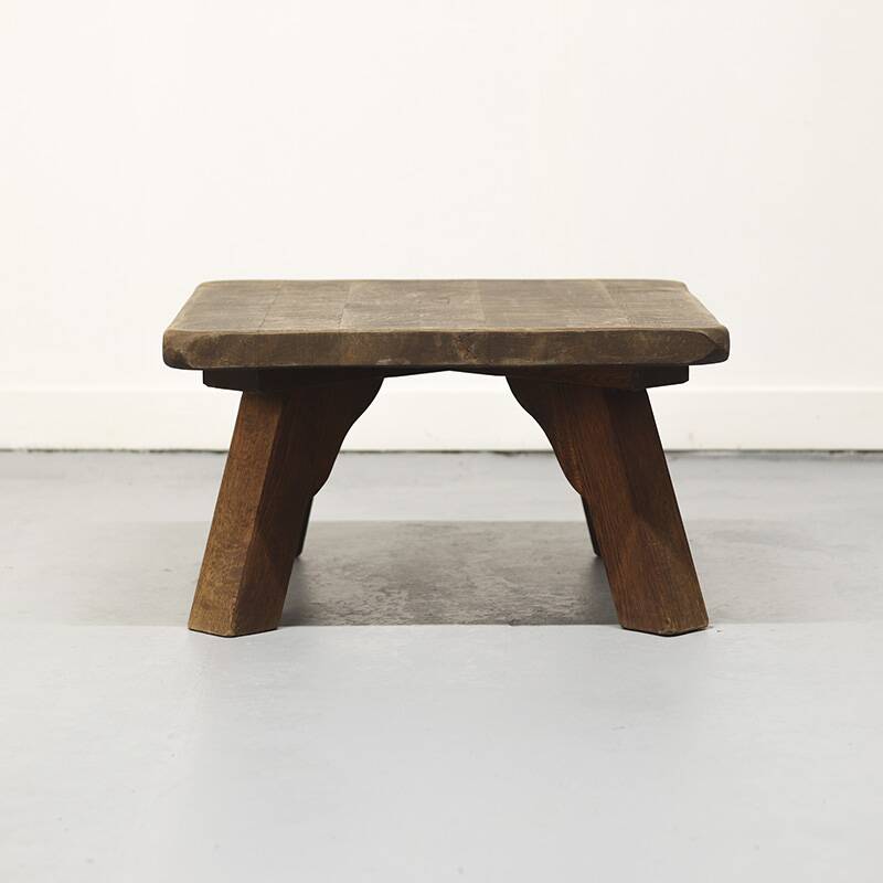 Brutalist Oak Coffee Table
