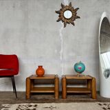 Bedside table, nightstand in Elm dlg Regain