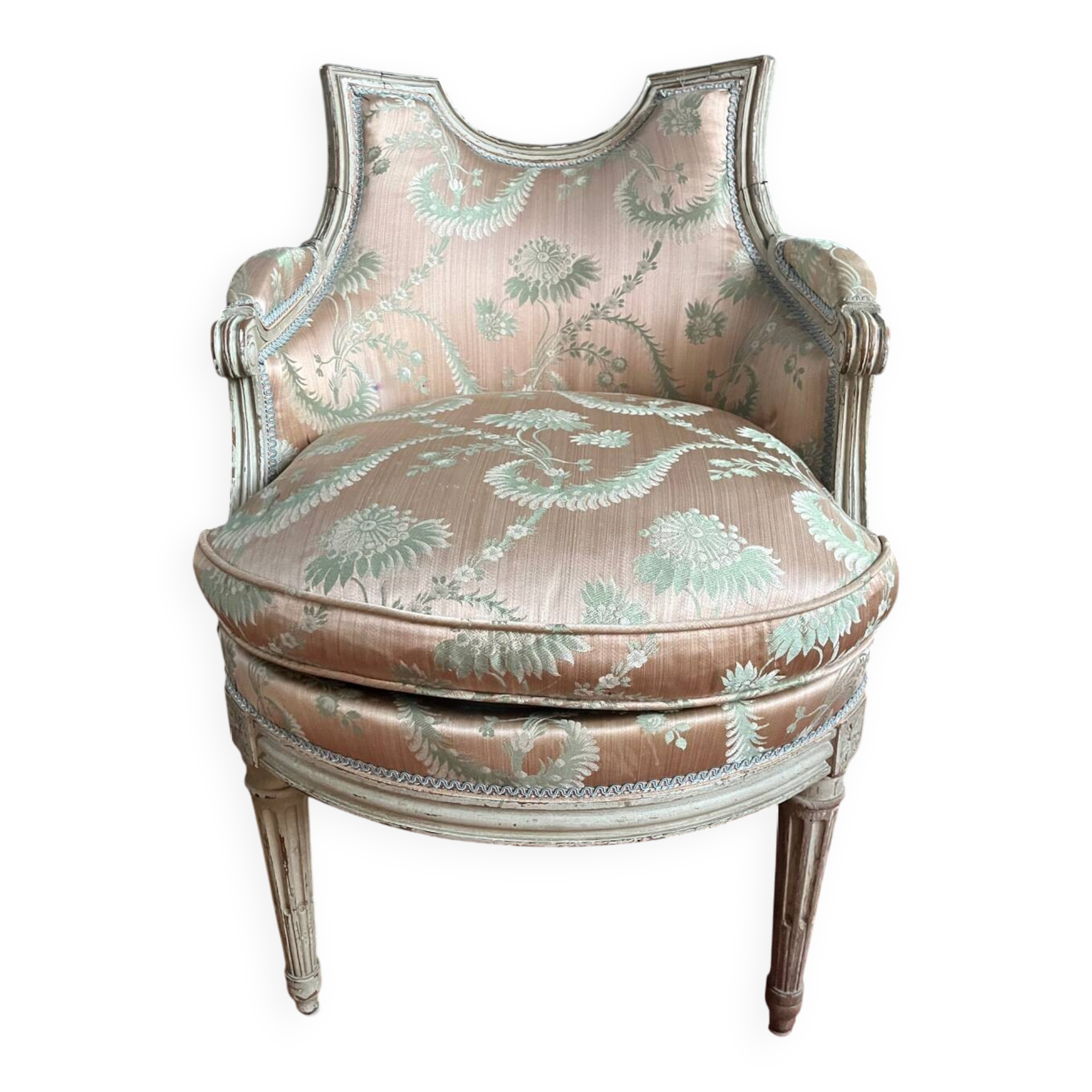 Fauteuil de coiffeur style louis XVI Type bergere