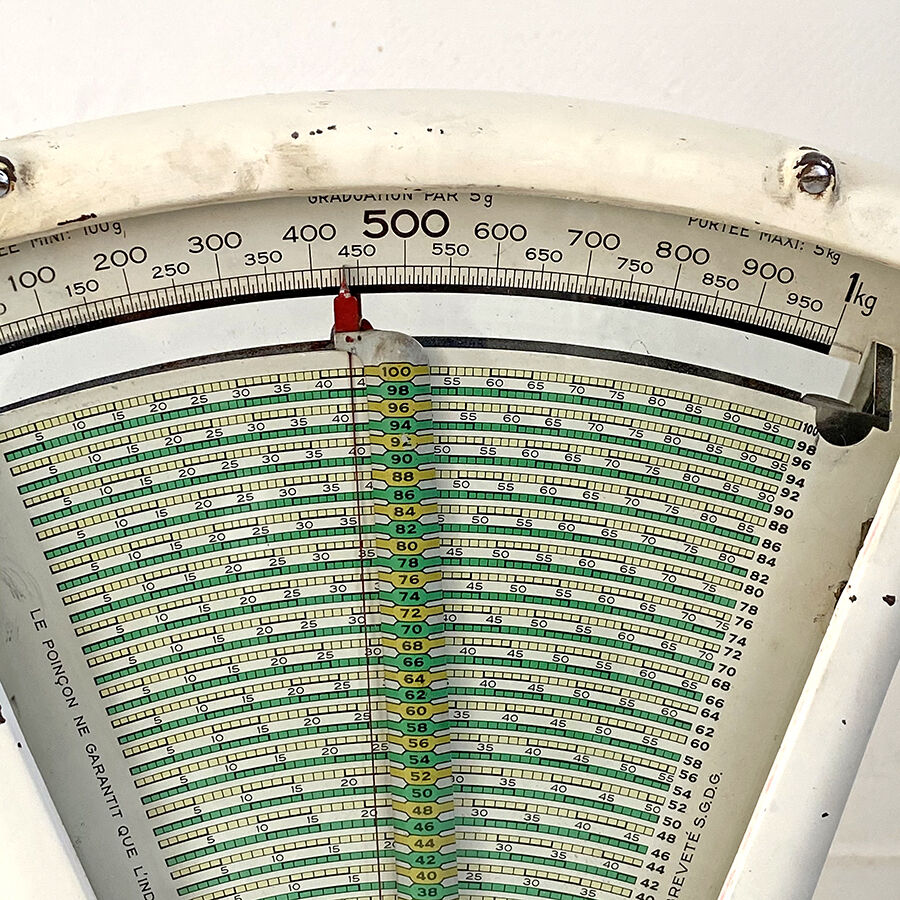 50's vintage grocer's scale