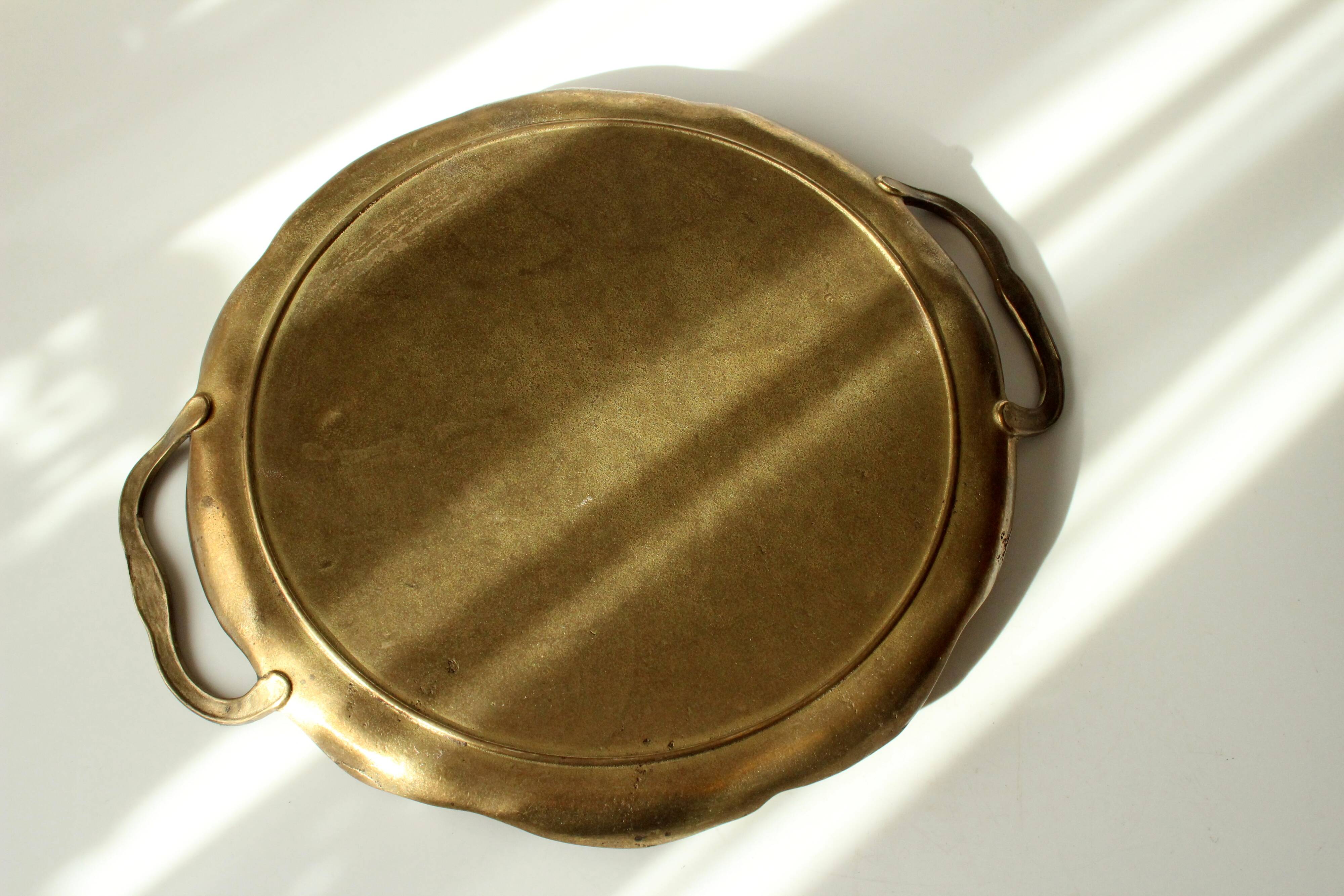 Solid brass tray
