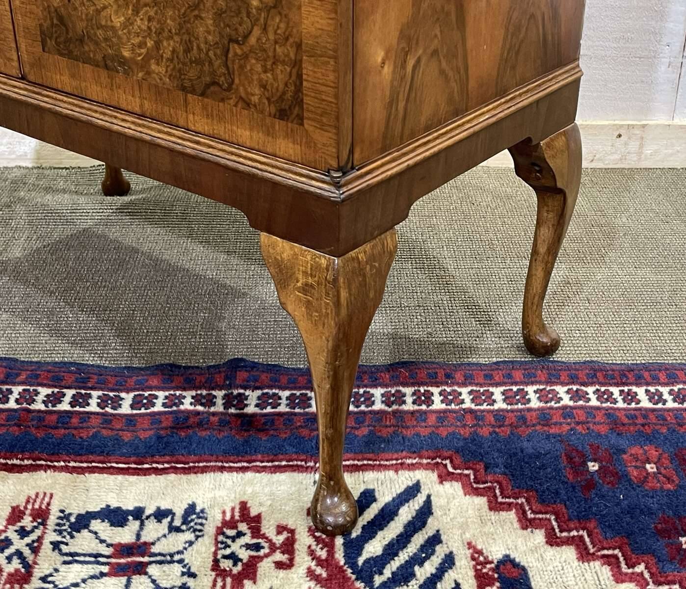 1950s English walnut buffet