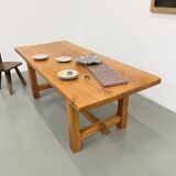 2m solid elm farmhouse table