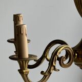 Lustre classique doré à 5 bras de lumière