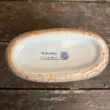 Vintage 1970s Beige and Gold Ceramic Vase by Dr Pierre Ricaud