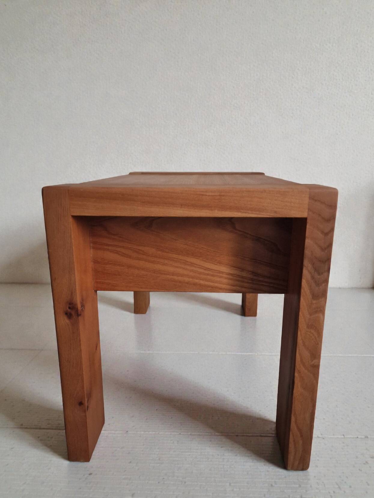 Monopoly-style elm bedside table regain